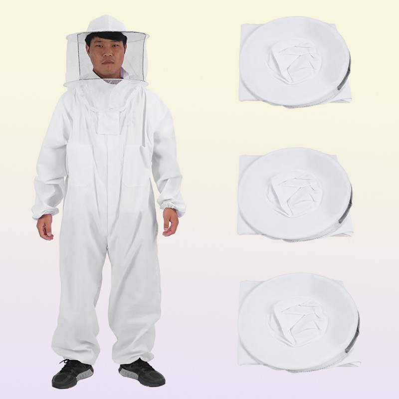 Other Garden Supplies White Beekeeper Suit Professional Beekeeping Supplies Comfortable Cotton Beekeeper Suit Maximum Sting Protec