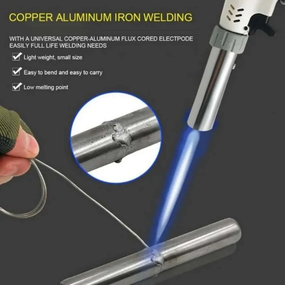 Solder 10PCS No Temperature Aluminum Cored New Wire Low Welding Rod Bars Flux Powder Tin Need For Soldering Jxxiv
