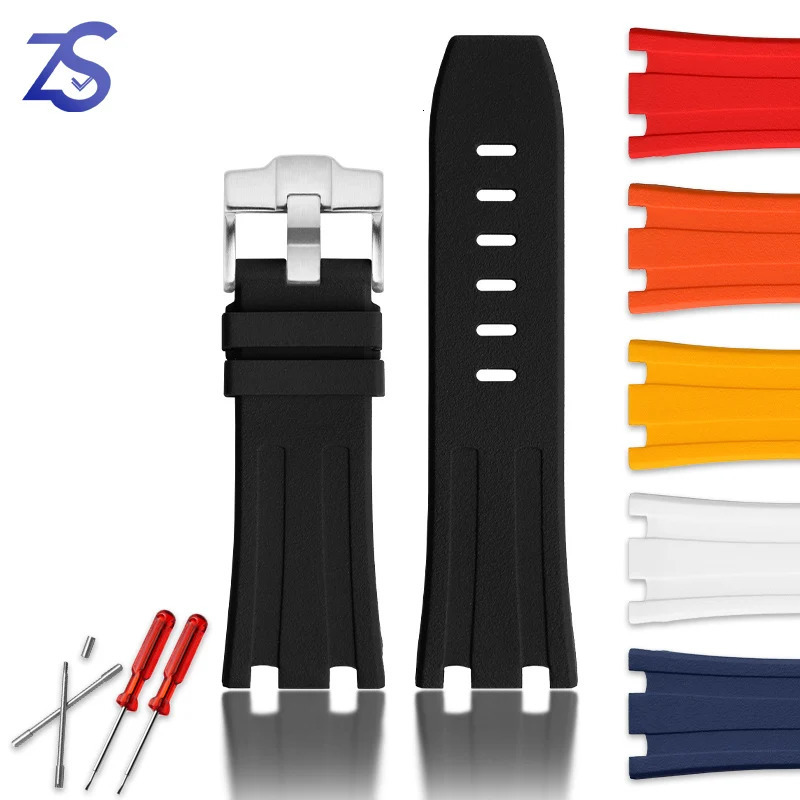 Rubber Watch Strap Watchband For AP 15703 26470SO Offshore Mens Sports Fashion Accessories 28mm 240106