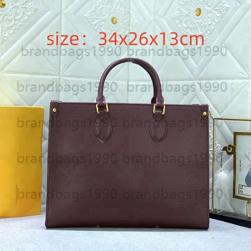 Designer Bags Women Large Bag Handbags Embossed Flower Monograms MM Womens Handbag Purse Lady Tote Shoulder Female AAAAA