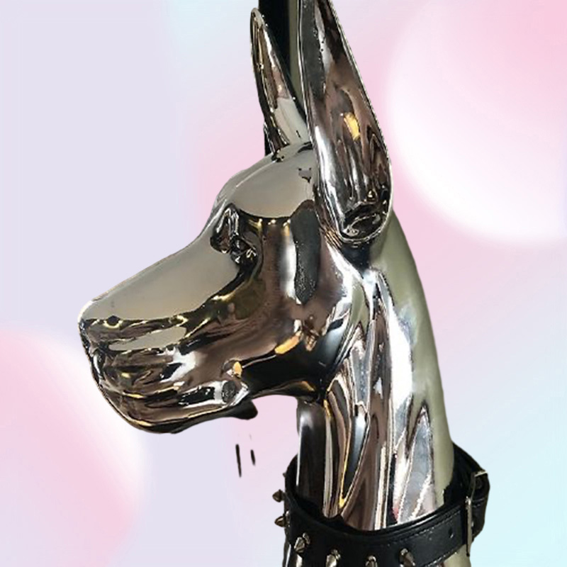 Decorative Objects Figurines 1PCS Sculpture Doberman Dog Large Size Art Animal Statues Figurine Room Decoration Resin Statue Ornam2387506