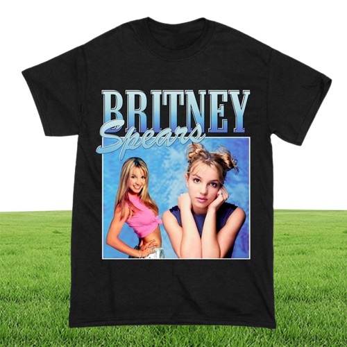 Spears beautiful photo Men's Black T-shirt hipster casual tshirt men harajuku short sleeve tops tee