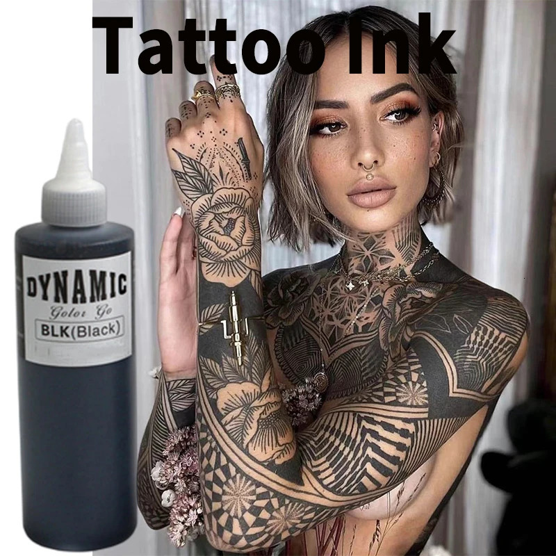 Dynamic 8 color 240ml Tattoo Ink Permanent Makeup Pigment Microblading Ink Body Art Paints Natural lips eyeliner Tattoo 240108