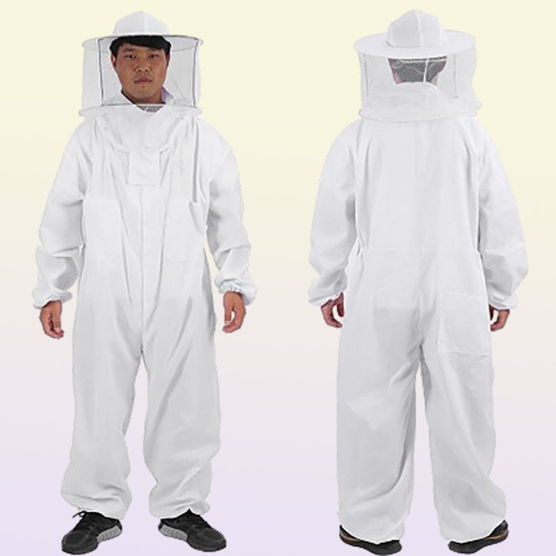 Other Garden Supplies White Beekeeper Suit Professional Beekeeping Supplies Comfortable Cotton Beekeeper Suit Maximum Sting Protec