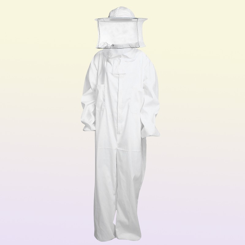 Other Garden Supplies White Beekeeper Suit Professional Beekeeping Supplies Comfortable Cotton Beekeeper Suit Maximum Sting Protec