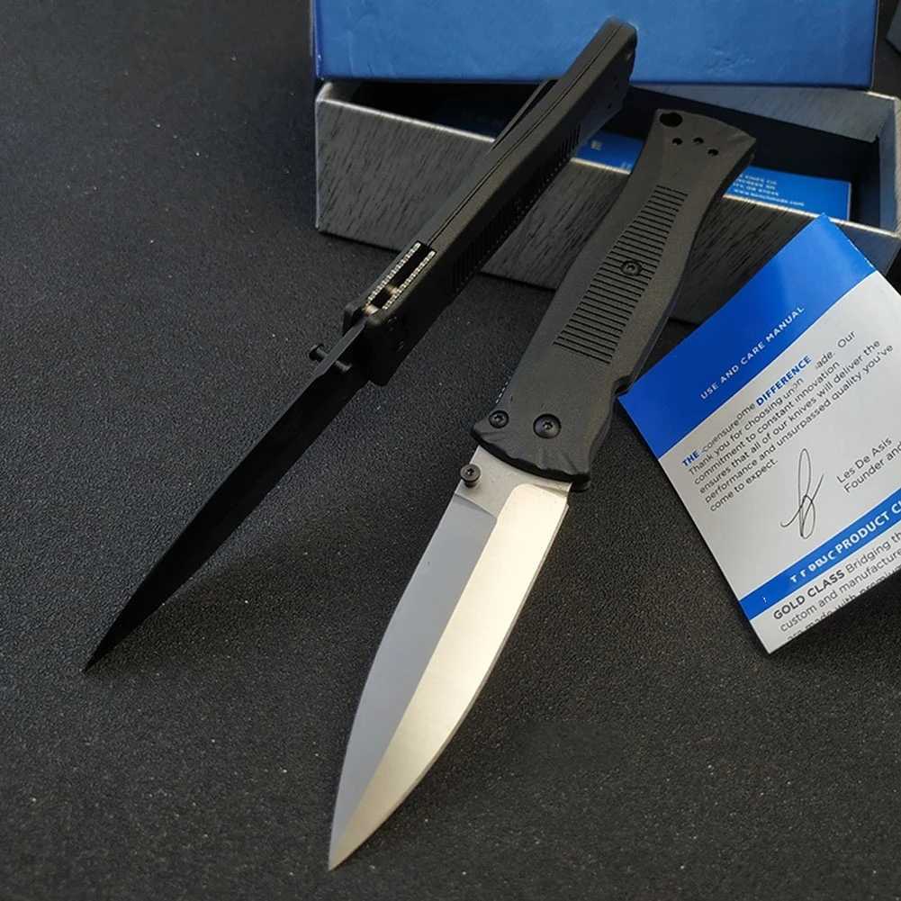Knife Stainless Steel BM 530 Pear-Point Blade Pocket Survival Tactical Folding Knife Outdoor Flipper EDC Knife Rescue Multi Tools Gift