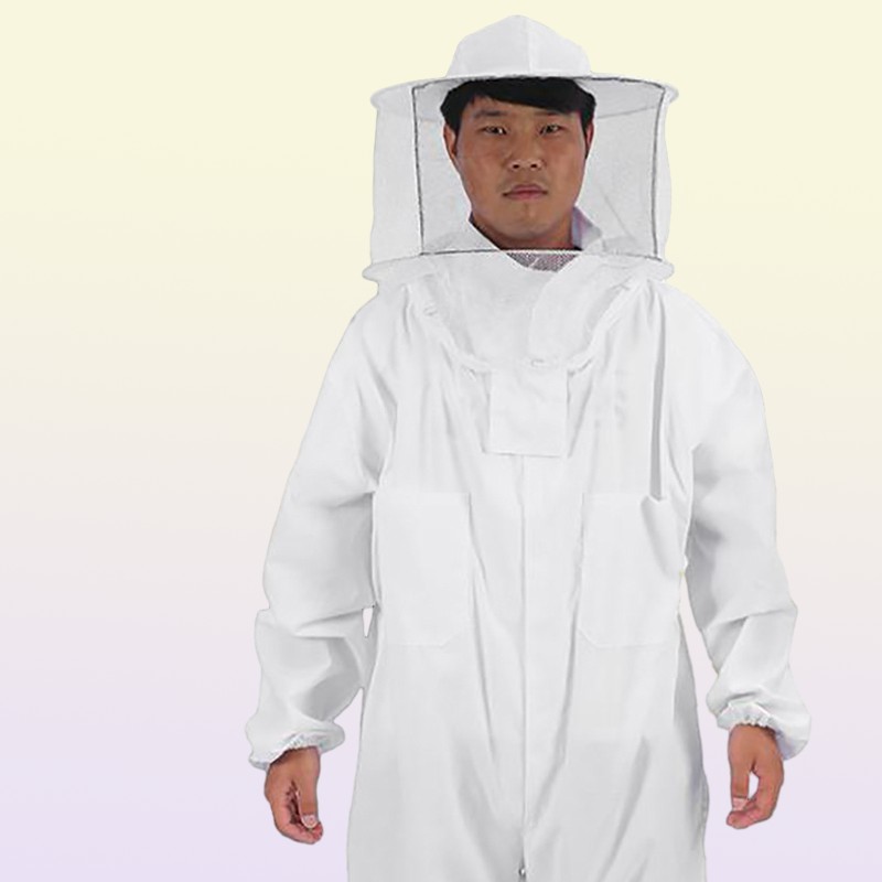 Other Garden Supplies White Beekeeper Suit Professional Beekeeping Supplies Comfortable Cotton Beekeeper Suit Maximum Sting Protec