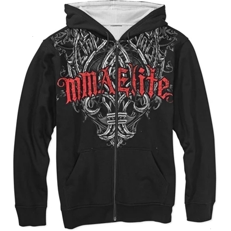 Y2k Women's Classic Pattern Print Zip Up Loose Hoodies Retro Street Fashion Black Sweatshirts Gothic Harajuku Hoodeds 240106