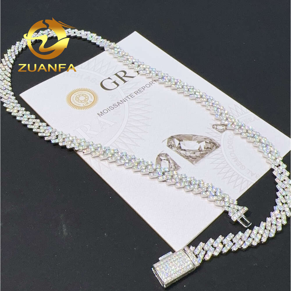 necklace moissanite chain designer mens womens fashion jewelry pendant hip hop jewelry cuban GRA Certified cuban chaindesigner