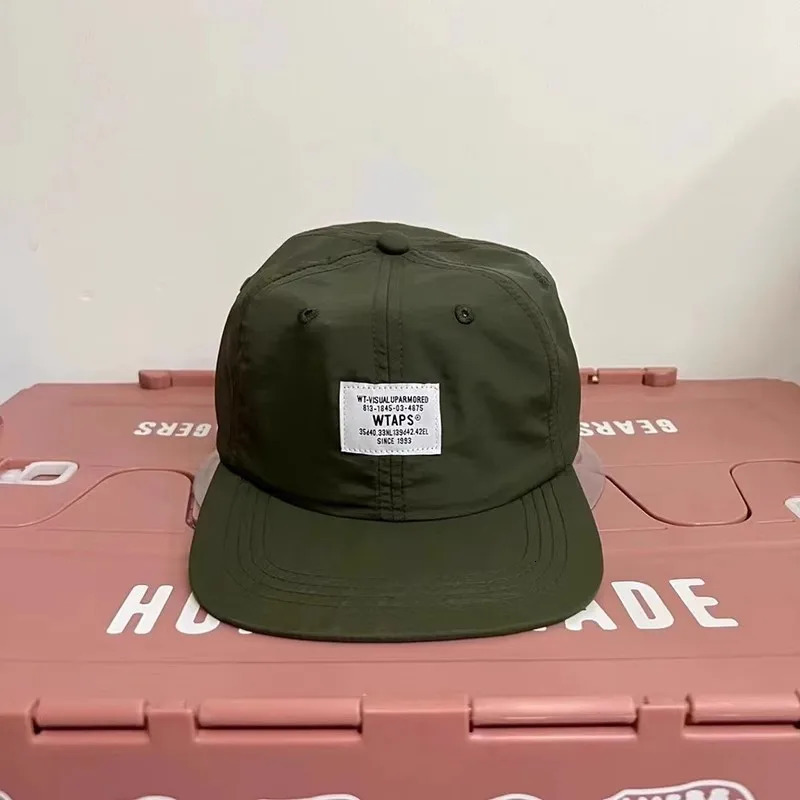 WTAPS Flat brim Hat Breathable Street Stage Hip Hop Workwear MZ147 240106