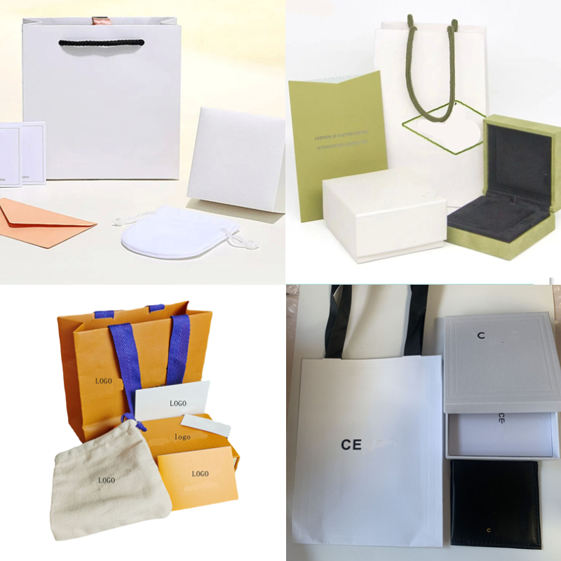 Jewelry Full Package Paper Bag Velvet Bags Boxes Fit Pandoras luxury Gift box Packing Various brand gift box sets wholesale