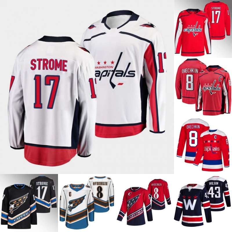 Washington Dylan Strome Capital Jersey Alex Ovechkin Darcy Kuemper T.J. Oshie Tom Wilson Max Pacioretty Nic Dowd Sonny Milano Nicklas Backstrom Beck Malenstyn Jersey