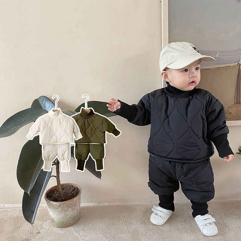 Baby Clothes Set Kids Hoodies Pants 2Pcs/Sets Boys Girls Sport Winter Cotton Toddler Active Clothing Infant Outdoor Tracksuit