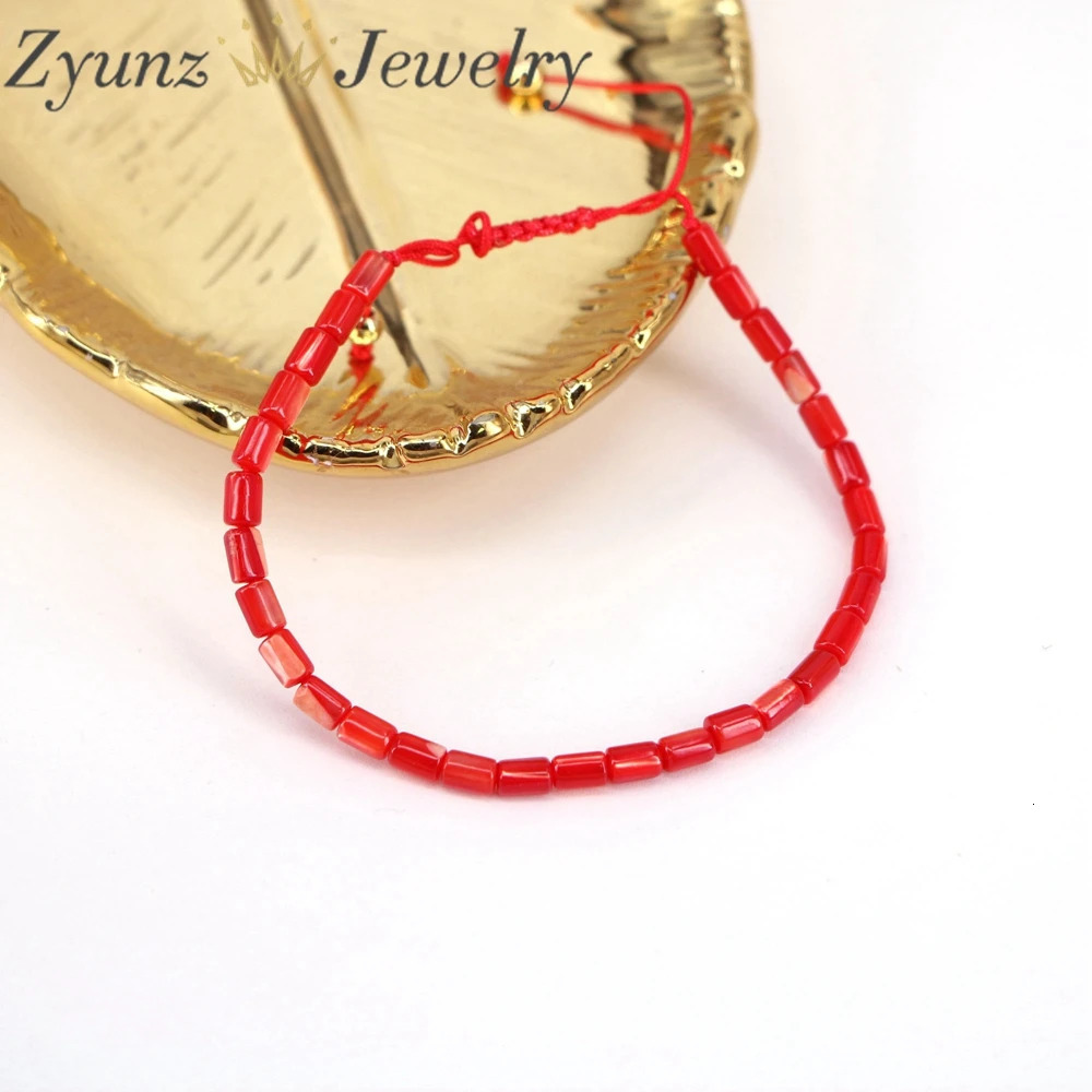 5PCS Mother of Pearl Shell Rondelle Beads Bracelet For Women Colorful Shell Macrame Bracelet Rope Thread Girl Lady Jewelry 240109