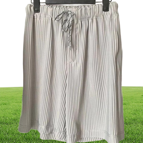 Pleated HOMME PLISSE Shorts Men Women Drawstring Beach Men039s