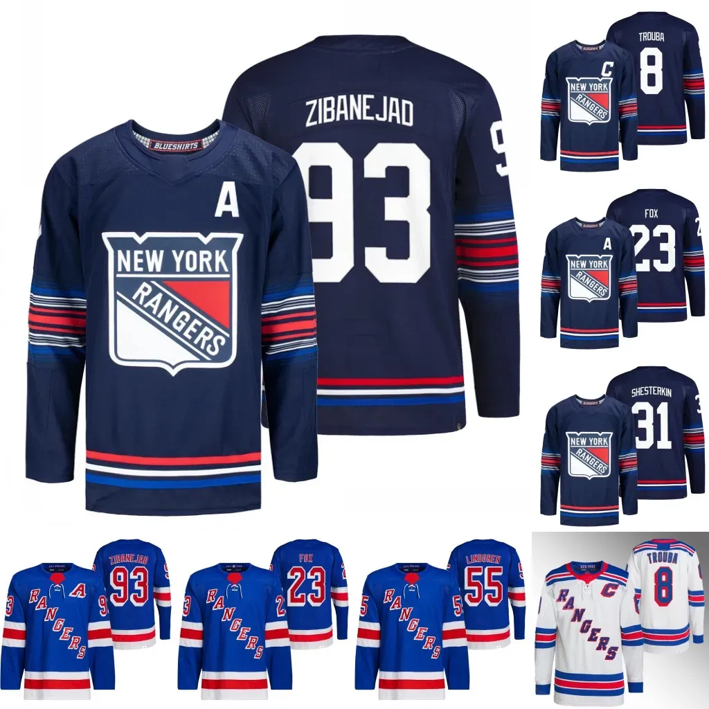 New York Mika Zibanejad Rangers Jersey Vladimir Tarasenko Jimmy Vesey Ryan Lindgren Barclay Goodrow Vincent Trocheck Filip Chytil Jacob Trou
