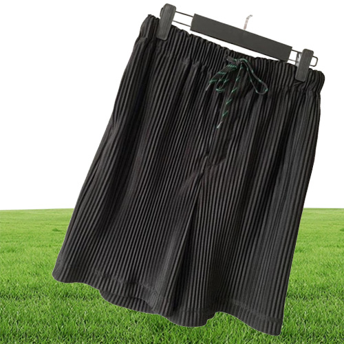 Pleated HOMME PLISSE Shorts Men Women Drawstring Beach Men039s