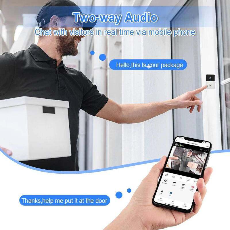 Tuya Video Doorbell WiFi Wireless Outdoor DoorBell IR Night Vision Camera For IOS Android Phone Smart Home Monitor Security