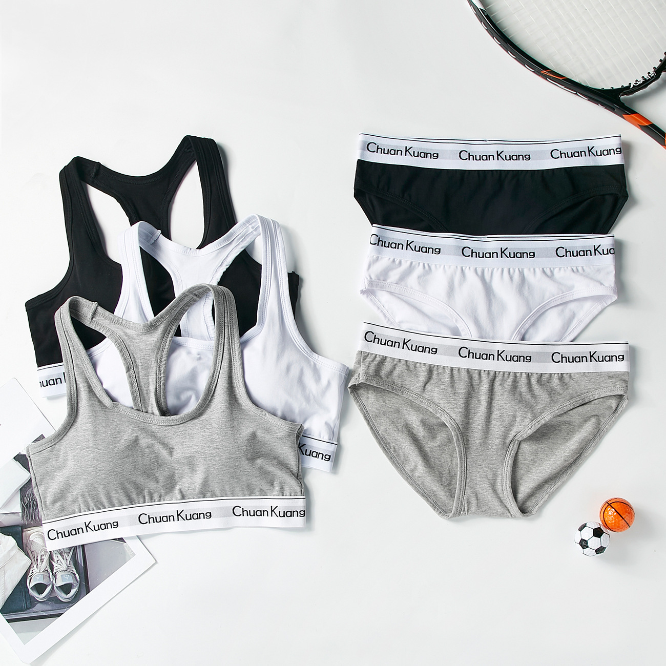Bras Sets Fashion cotton women's letter underwear seamless women's underwear thong comfortable women's sports G-String underwear sexy u