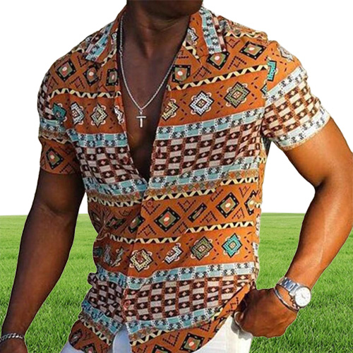 Men039s Casual Shirts Summer Button Down Slim Fit Men Striped Korean Short Sleeve Shirt Fashion Mens Designer Clothes Chem8048071