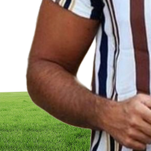 Men039s Casual Shirts Summer Button Down Slim Fit Men Striped Korean Short Sleeve Shirt Fashion Mens Designer Clothes Chem8048071