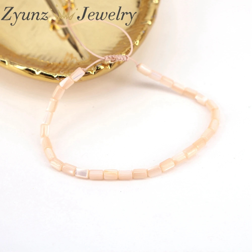 5PCS Mother of Pearl Shell Rondelle Beads Bracelet For Women Colorful Shell Macrame Bracelet Rope Thread Girl Lady Jewelry 240109