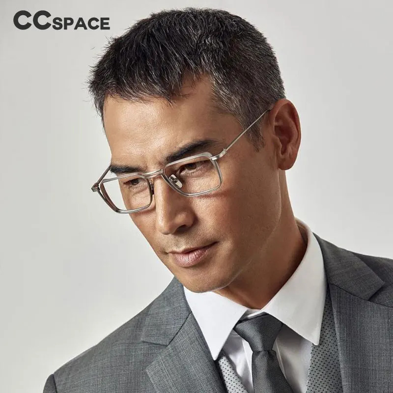 53229 Retro Square Pure Upscale Men Optical Glasses Frames Women Fashion Eyeglasses 240109