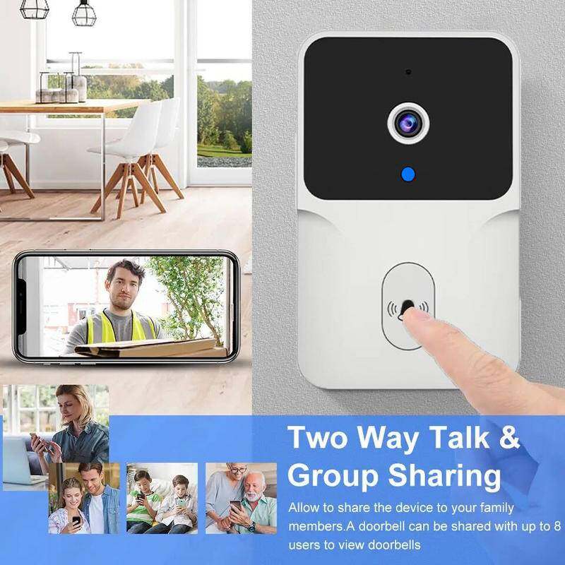 Tuya Video Doorbell WiFi Wireless Outdoor DoorBell IR Night Vision Camera For IOS Android Phone Smart Home Monitor Security