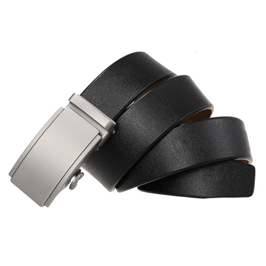 Plyesxale Fashion Yellow Brown Ratchet Belt For Men 100 Genuine Leather Automatic Buckle Casual Trouser Belts Strap B767 240109