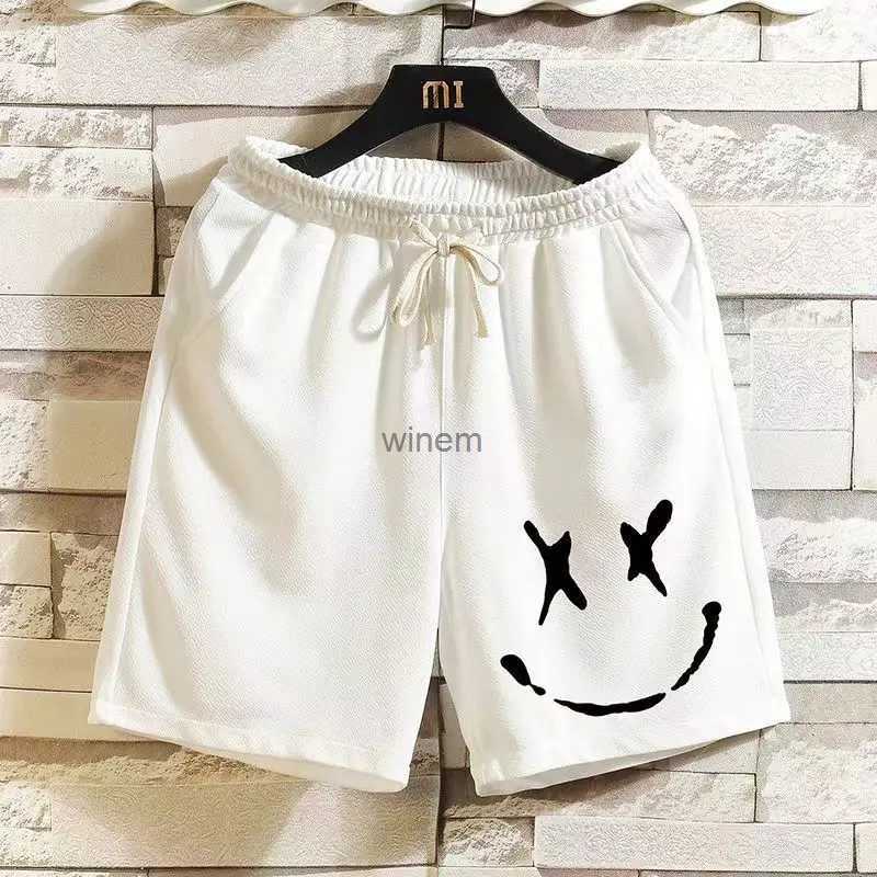 Mens Shorts 2023 Fashion Mens Cotton Beach Shorts Funny Graphics Print Sweat Pant Hip Hop Breathable Sports Casual Shorts Free ShippingL240104