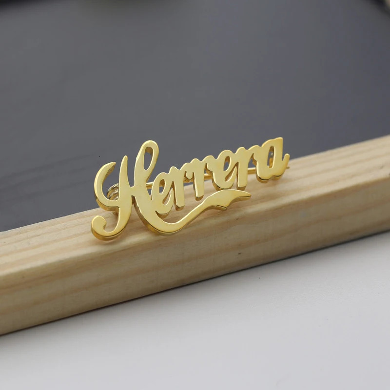 DUOYING Brooches for Women Vintage Wedding Brooches Pins Personalized Brooch Custom Name Mother Pendant Pin Gift 240109