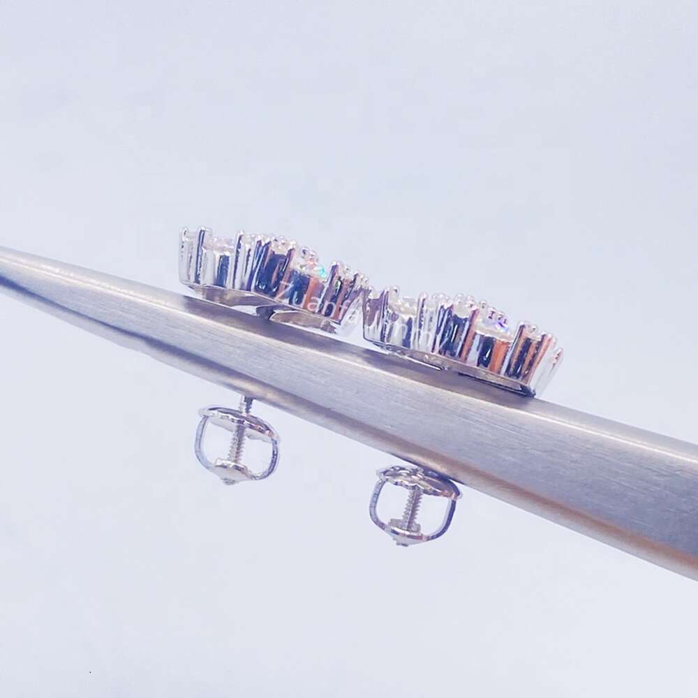 Hotsale Iced Out Hip Hop Jewellery Lowest Price Sterg Sier VVS Moissanite Dia Stud wer Earrings