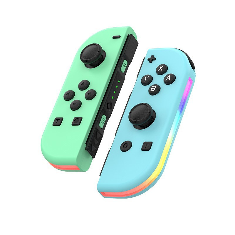 Wireless Bluetooth Gamepad Controller For Switch Console/Joycon NS Switch Gamepads Controllers Joystick/Nintendo Game Joy-Con With Colorful RGB Lighting