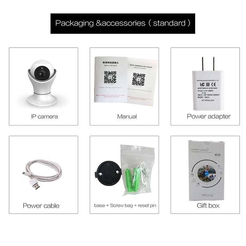 360 Degree Rotation PTZ Wifi IP Camera 1080P Wireless Network Home Security CCTV Camera 360eye Video Baby Monitor 360eyes