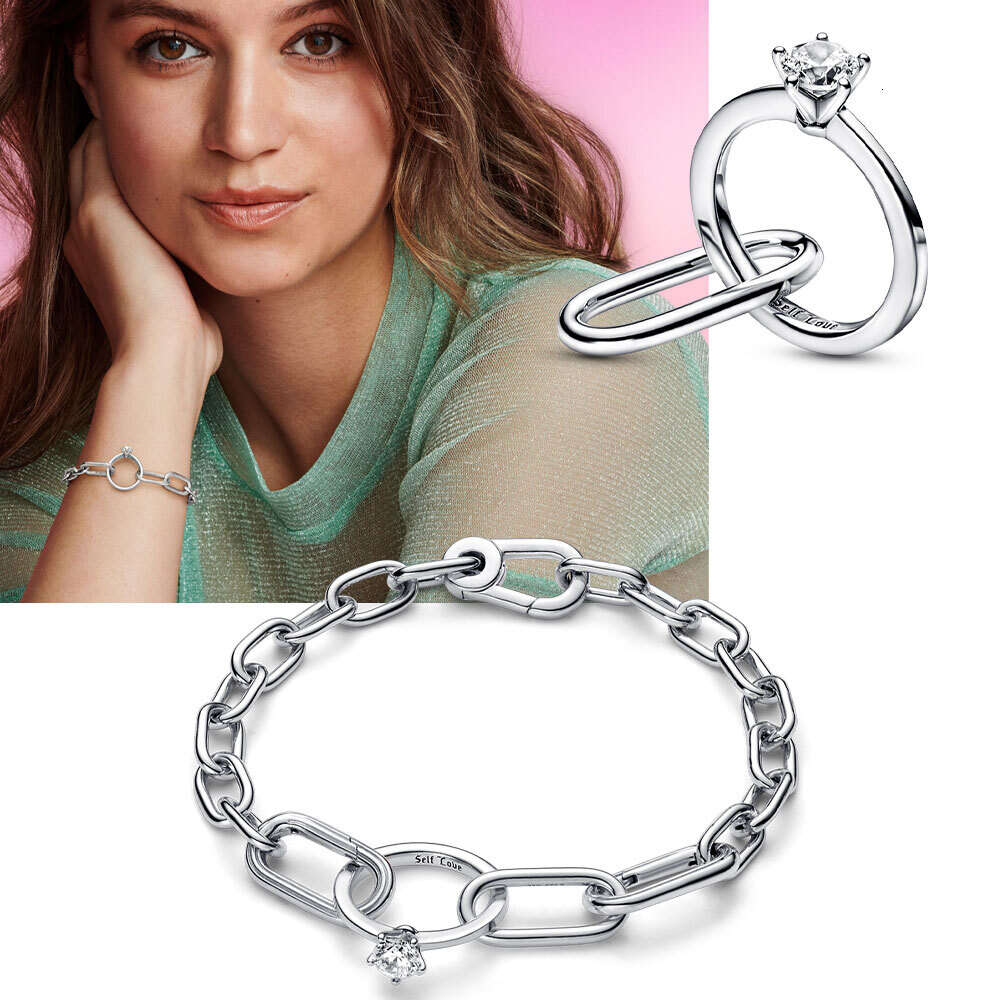 Hot Sale Sterling Sier Me Charm Fit Original ME Chain Link Bracelet for Women DIY Unique Gift Fashion Pendant Star Jewelry