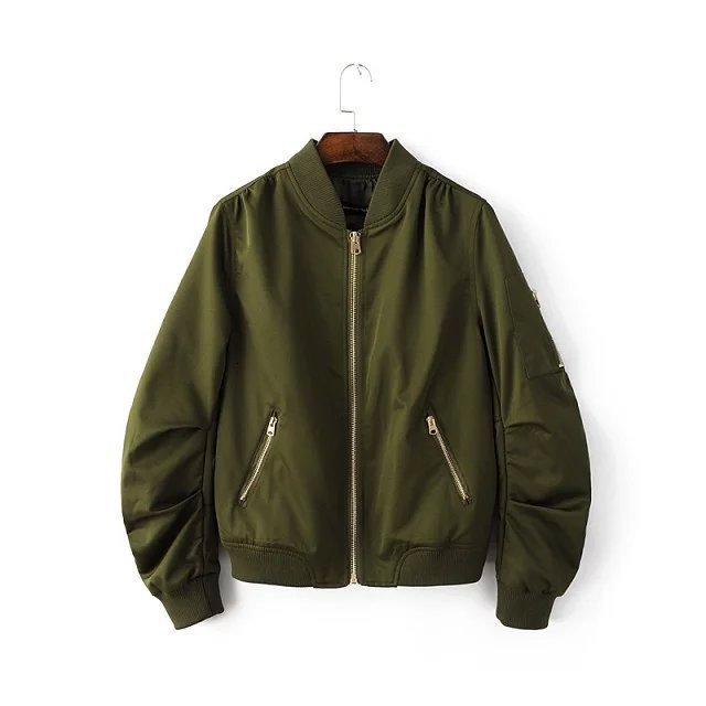 Bella Autumn Winter Long Sleeved Pilot Jackets Women Basic All-match Coat Female Bomber Jacket Lady Flight Jacket 201126