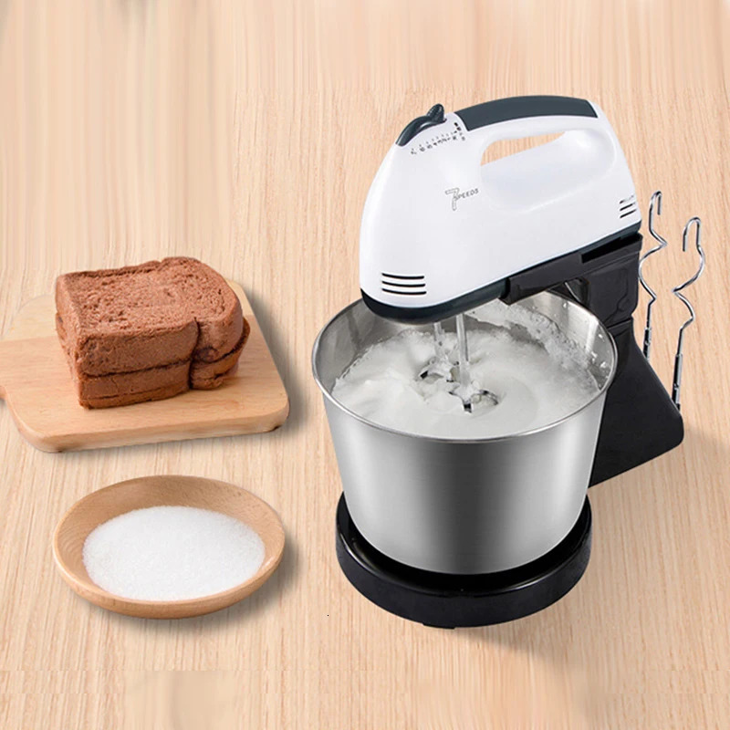 110V220V Stand Food Mixers Kitchen Electric Blender Desktop Egg Whisk Cream Cake Dough Kneader Milk Frother Processor 240109