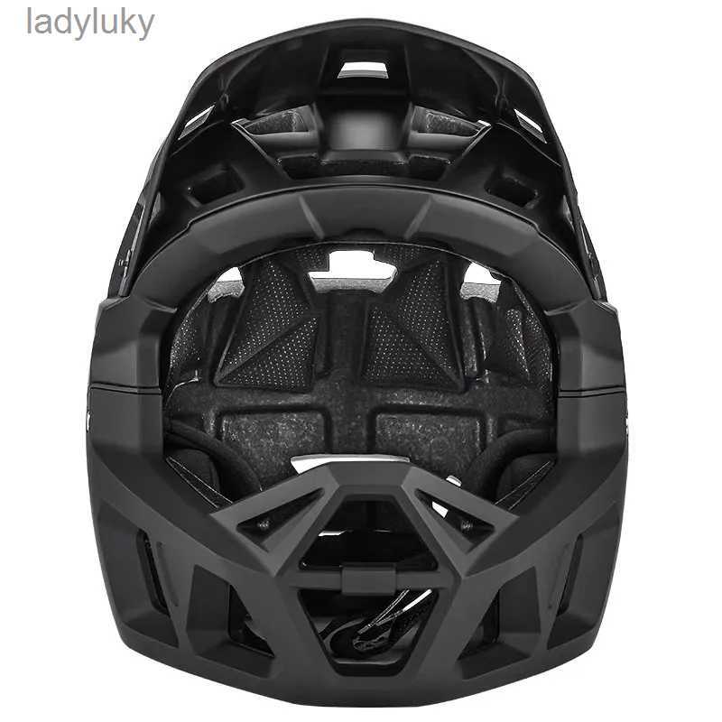 Cycling Helmets MTB Fullface Cycling Helmet Ultralight Integrated Ciclismo Man's Professional Racing Equipment Motocross Kask Bicycle ProtectionL