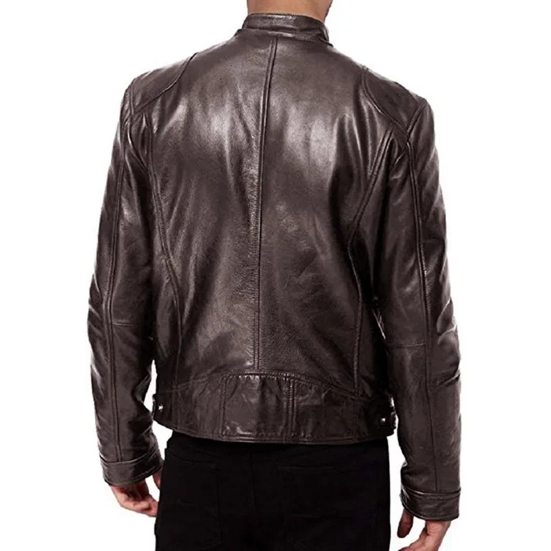 2024 UZZDSS Leather Jacket Men Men's Leather Jackets 240108