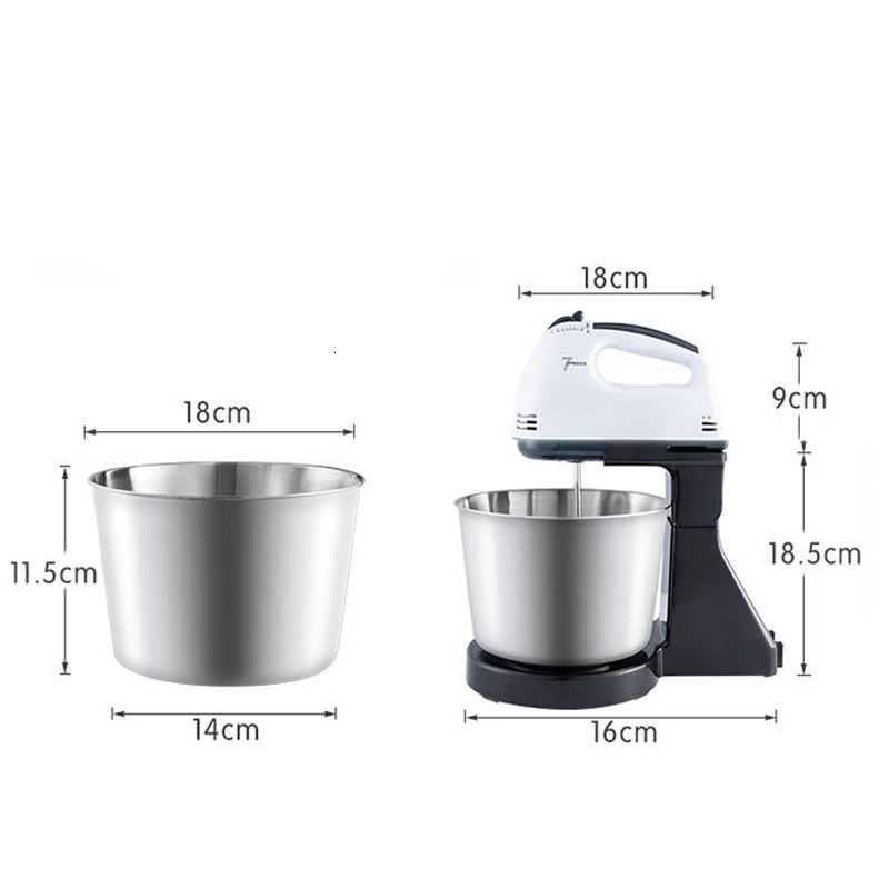 110V220V Stand Food Mixers Kitchen Electric Blender Desktop Egg Whisk Cream Cake Dough Kneader Milk Frother Processor 240109