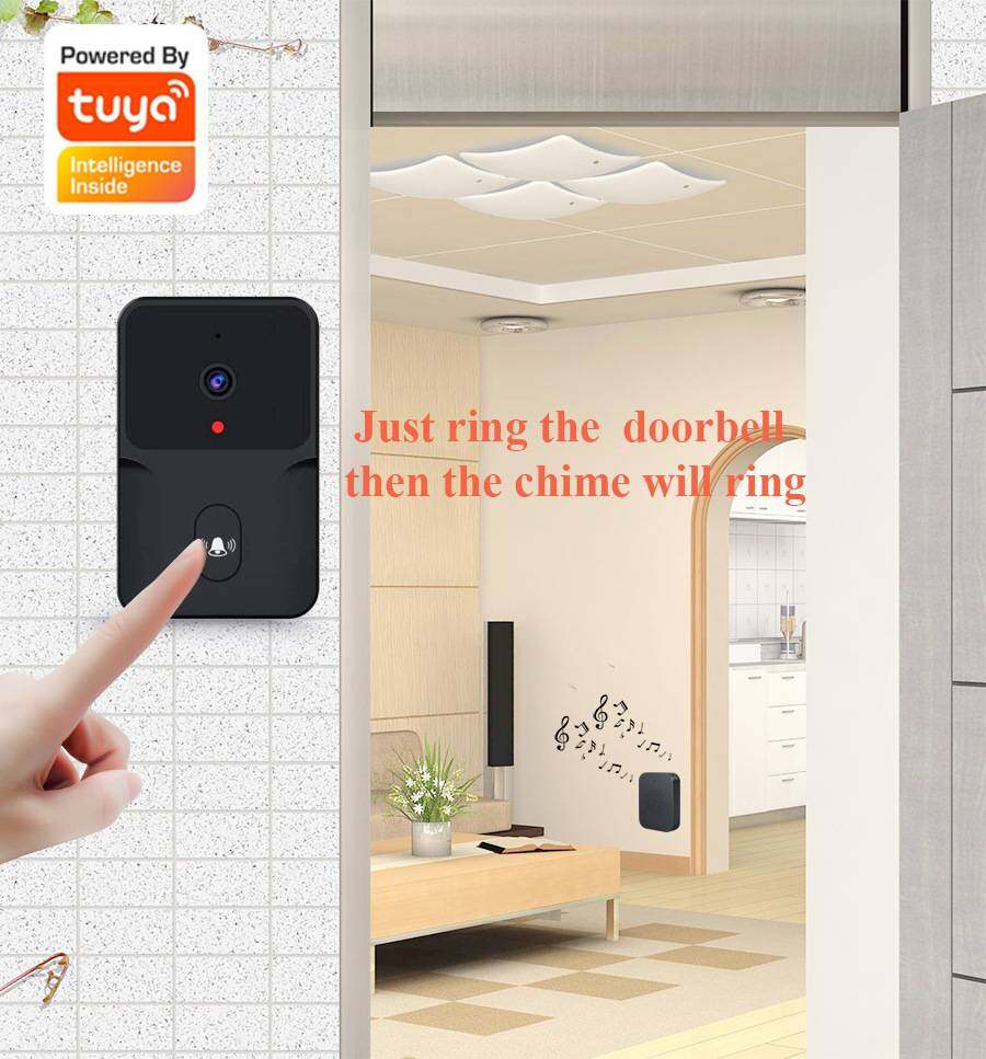 Tuya Video Doorbell WiFi Wireless Outdoor DoorBell IR Night Vision Camera For IOS Android Phone Smart Home Monitor Security