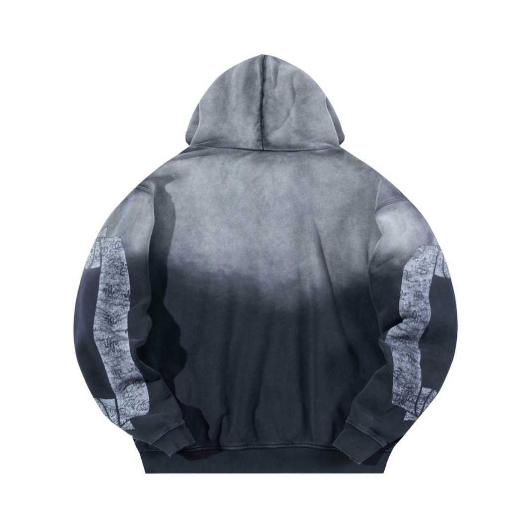 Men's Hoodies Sweatshirts ASKYURSELF NEW VINTAGE Vintage Washed And Ruined Cashew Flower Angel Print Hoodie T240109