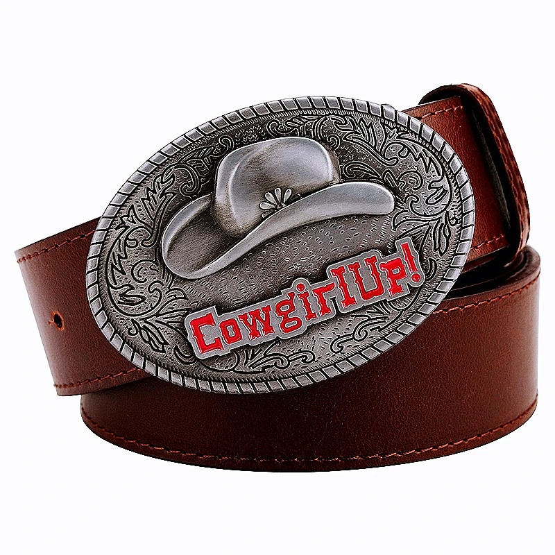Fashion Women Cowboy Belt Cowgirl American Western Style Hat Boots Pattern Cow Girl Rodeo Accessories 240109