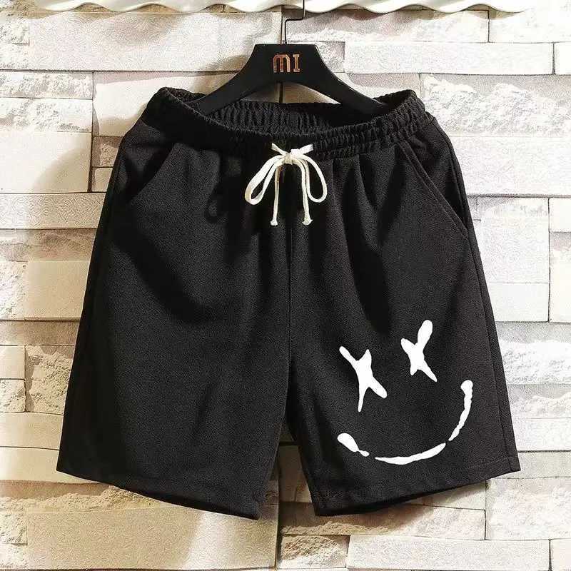 Mens Shorts 2023 Fashion Mens Cotton Beach Shorts Funny Graphics Print Sweat Pant Hip Hop Breathable Sports Casual Shorts Free ShippingL240104