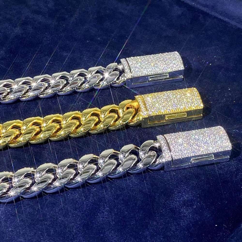 Foruixi Men Cuban Chain Vvs Moissanite 8mm Link