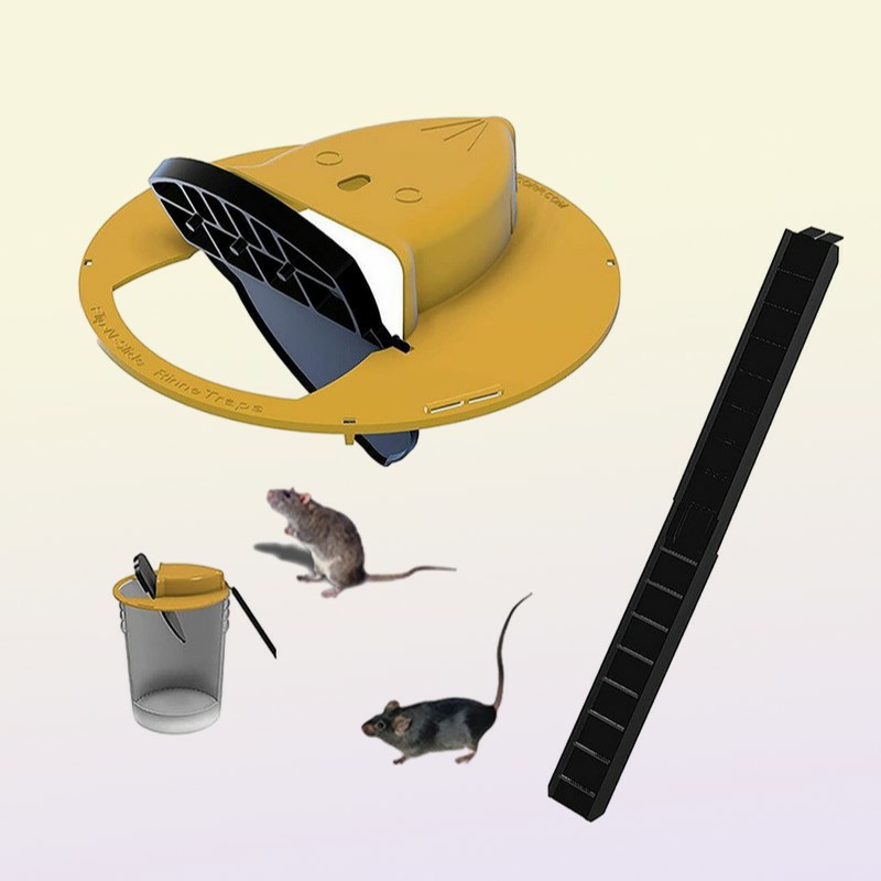 Other Garden Supplies Mice Trap Reusable Smart Slide Bucket Lid Mouse Rat Humane or Lethal Auto Reset Door Style Multi Catch 230116826412