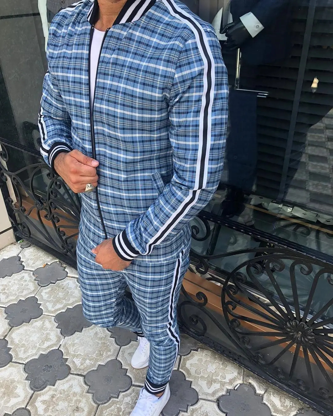 Gentlemen Tracksuit Set Jackets Sets Men Suit Men Fashion Tracksuit Sportsuit Men Sweatshirts Sportswear CoatPant 240108CJ