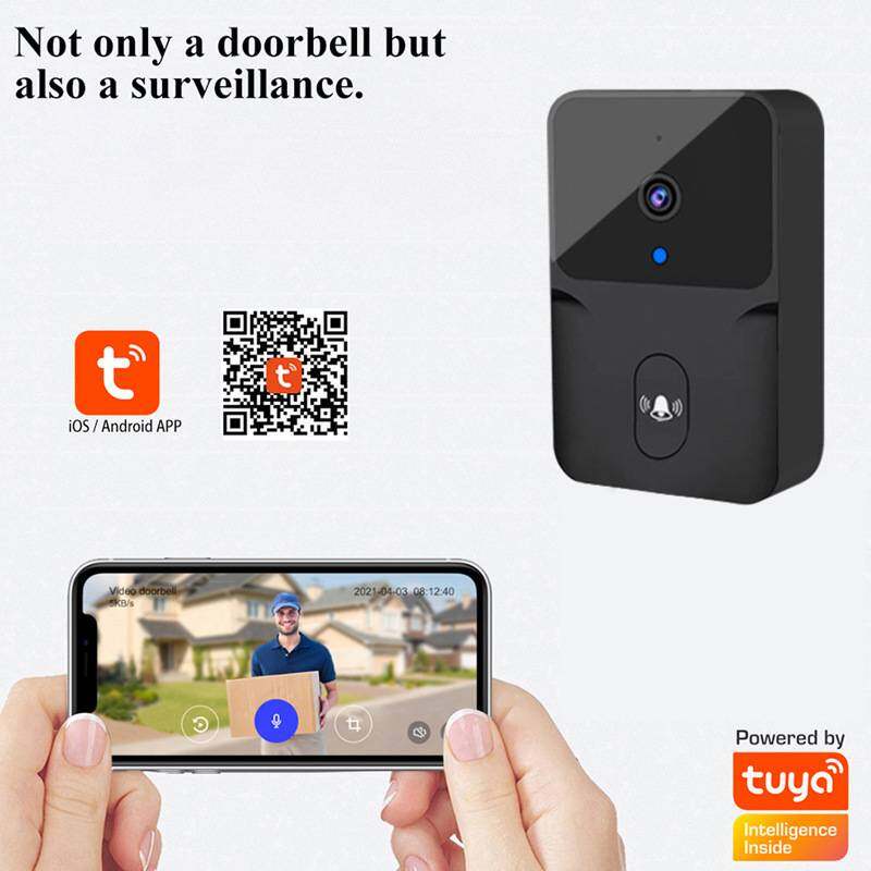 Tuya Video Doorbell WiFi Wireless Outdoor DoorBell IR Night Vision Camera For IOS Android Phone Smart Home Monitor Security