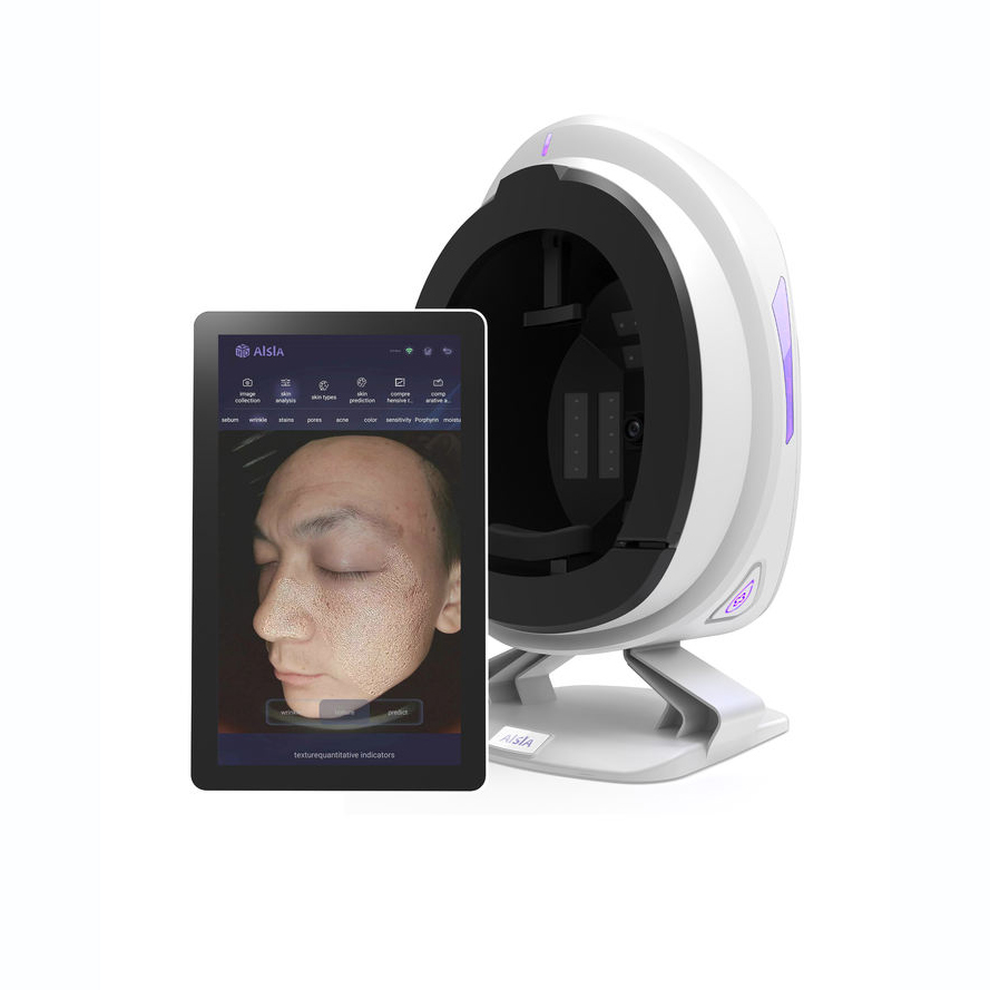 HD 3.6 Million Pixels Beauty Skin Health Scanning Composition Analysis 3D Imaging Topography Detection Skin Irregularities Wrinkle Acne Analyzer