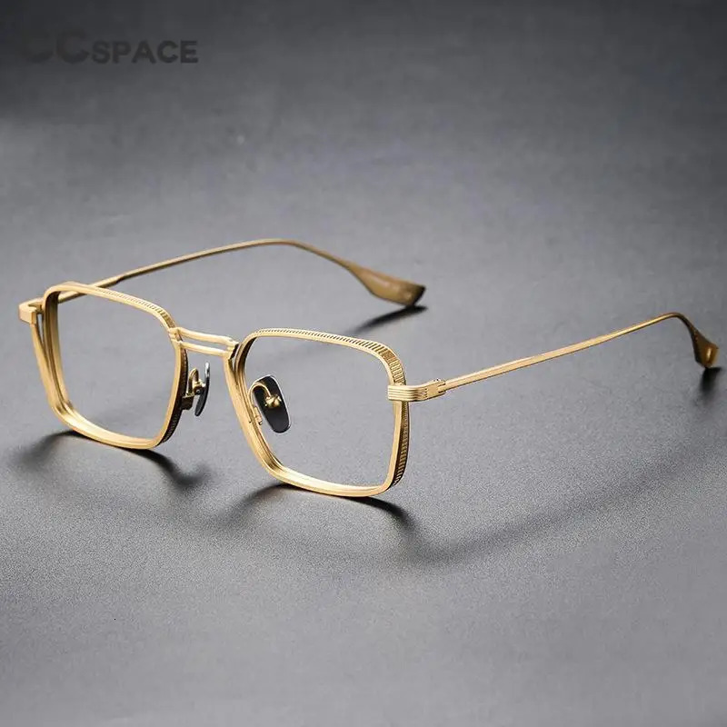 53229 Retro Square Pure Upscale Men Optical Glasses Frames Women Fashion Eyeglasses 240109